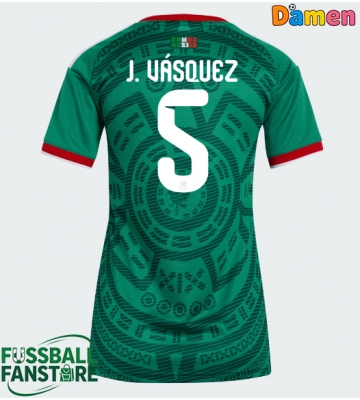 Mexiko Johan Vasquez #5 Replik Heimtrikot Damen WM 2026 Kurzarm